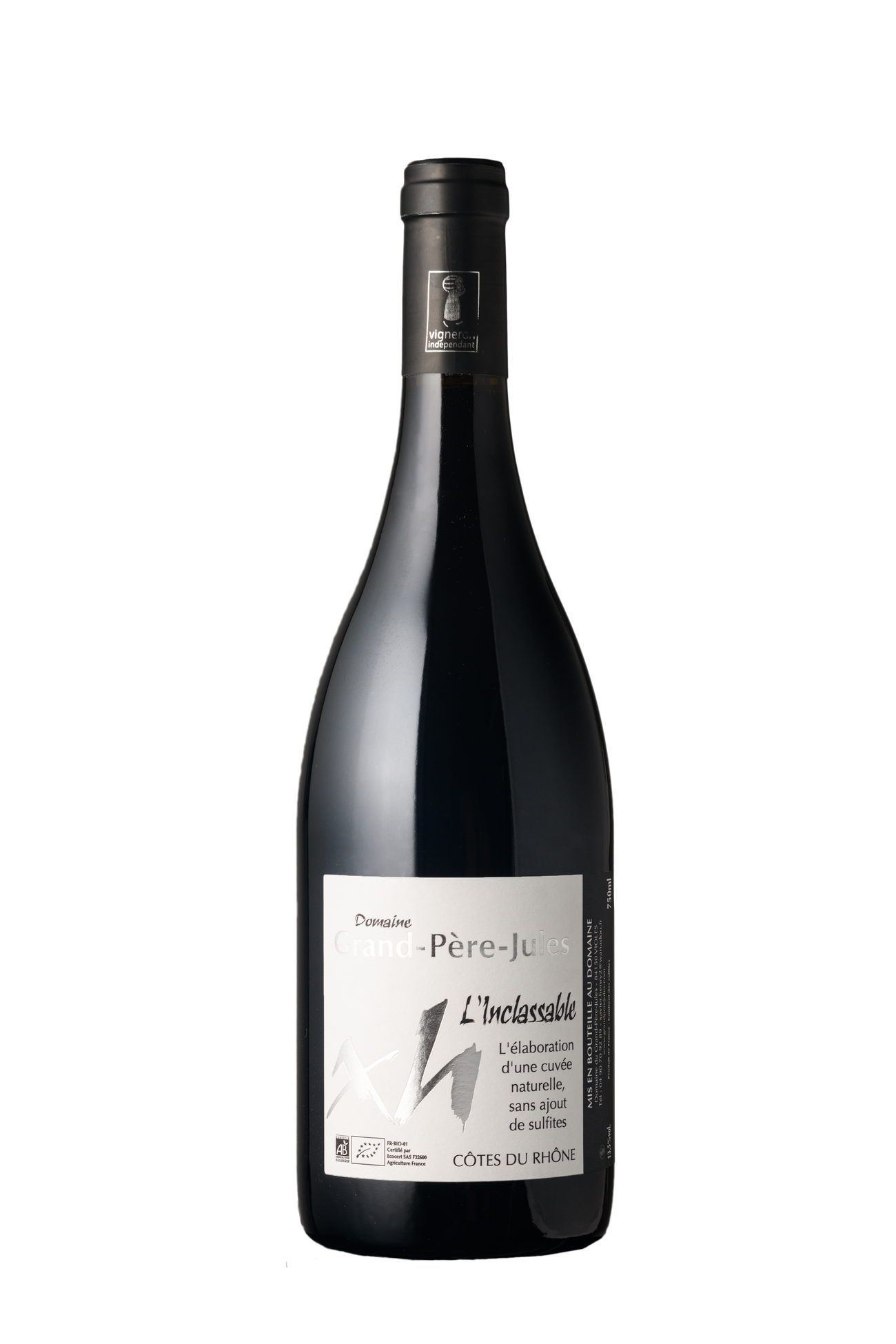 L'Inclassable, sans sulfite ajouté | Vin rouge bio Côtes Du Rhône (2019)