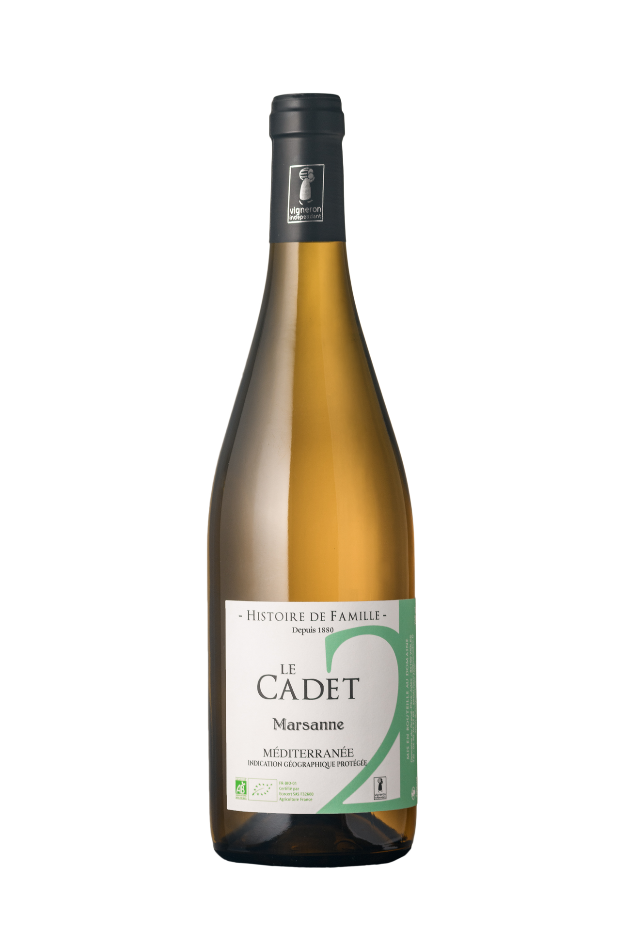 Le Cadet | Vin blanc bio IGP Méditerranée | Cuvée d'exception 2022 🌟